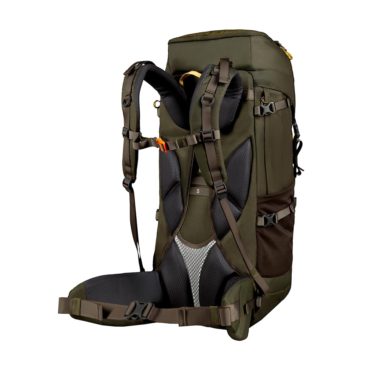 Alpinus - Pinnacle 65L plecak turystyczny, plecak sportowy i outdoorowy, trekkingowy z dużą komorą główną, wytrzymały materiał, ergonomiczny - oliwkowy