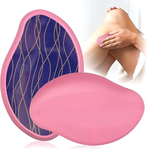 Removedor de pelo de cristal, borrador de pelo de cristal para mujeres y hombres, borrador mágico para espalda, brazos y piernas, depilación