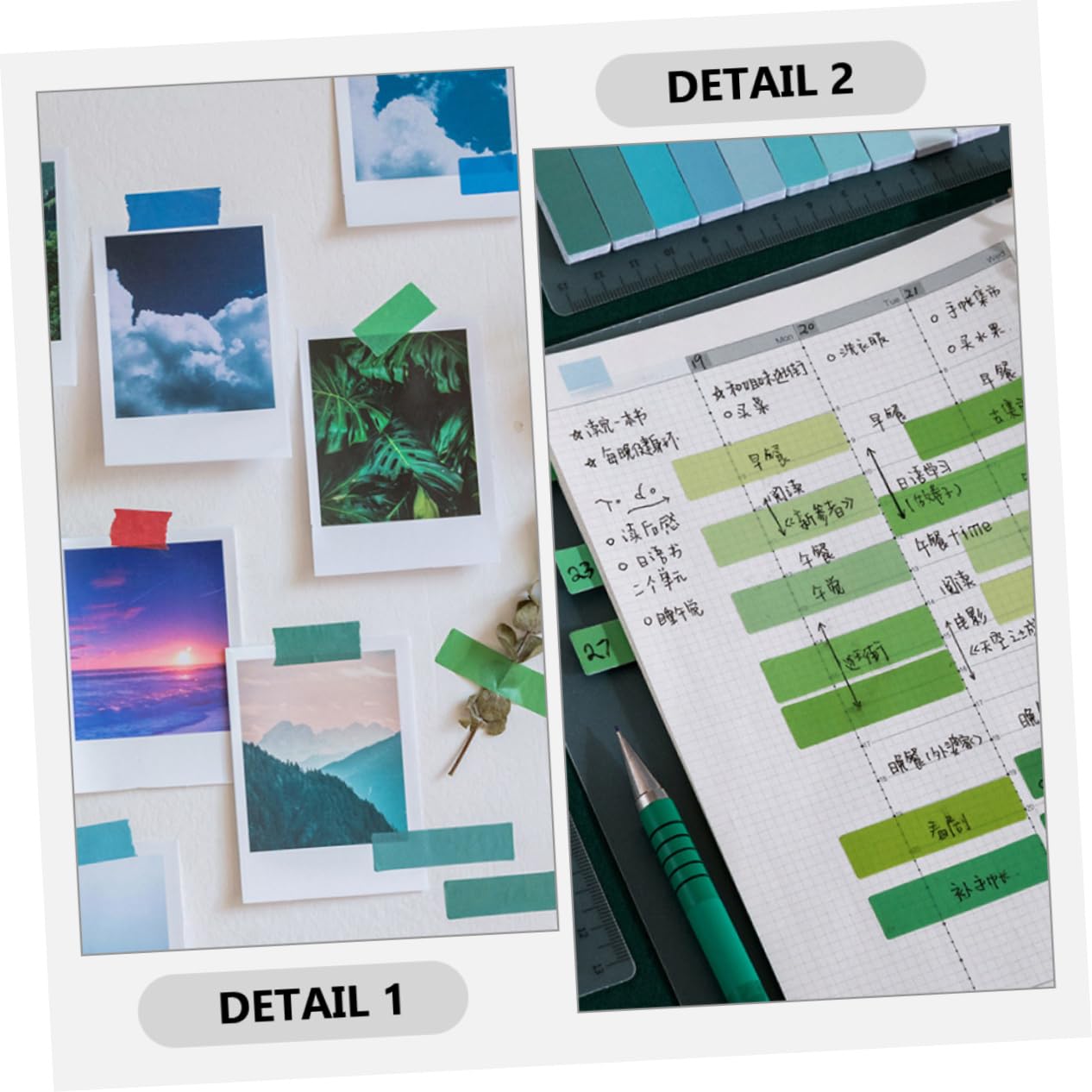 Uonlytech 12 Sätze Multi Funktionale Haftmarker Pastellfarben Transparente Buch Tabs Selbstklebende Seitenmarker für Büro und Zuhause pro für Notizen und Organisation