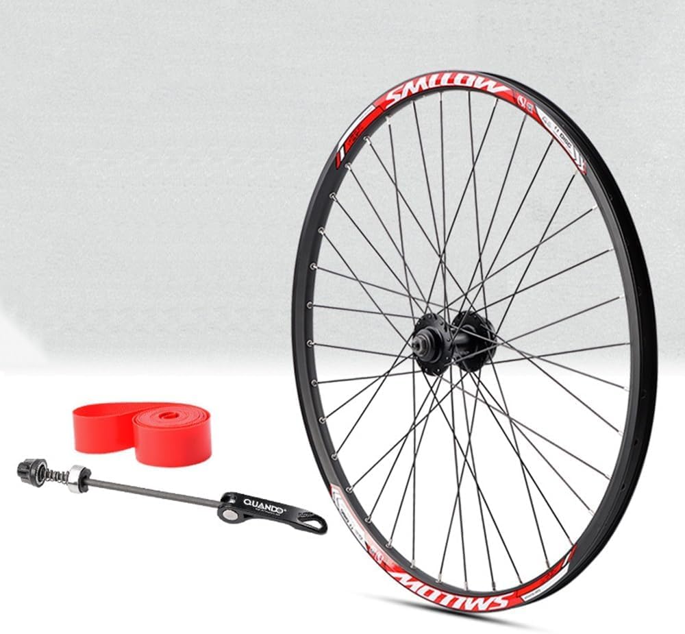 Zestaw Kół Rowerowych Bmx Składany Przód Tył 20 24 26 27,5 29 32h Piasta Z łożyskiem Kulkowym Qr Hamulec Tarczowy 7 8 9 10 11-biegowy Kaseta Rowerowa, Front wheel, 26inch