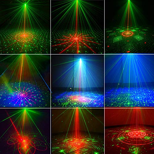 Usb Party Lights Show Dj Disco Ball Strobe Light,Projector Light Remote Control, Sound Activated Multi-Effects Pattern Stage Beam Lights For Bar Halloween Christmas #TOP1