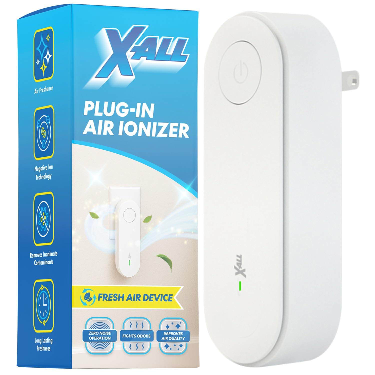 Amazon.com: X-All Air Ionizer - Plug-In Ionizer for Bedroom, Home