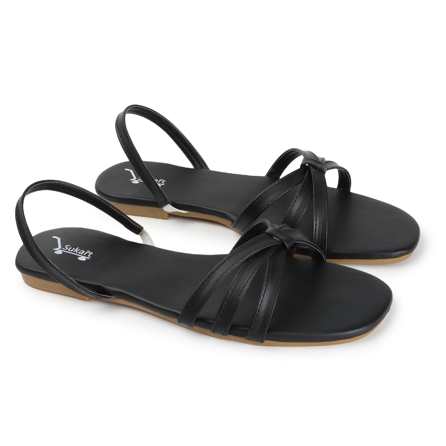 SUKART Black Stylish Fancy Casual Cross Style Open Sandal (B0DFCYZH2J) Amazon Price History, Amazon Price Tracker