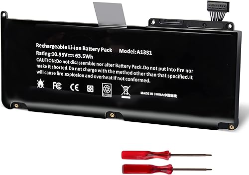 Batería para Apple A1331 A1342 MacBook Unibody de 13 pulgadas (finales de 2009 mediados de 2010) compatible con 661-5391 661-5585 MC207LLA MC516LLA