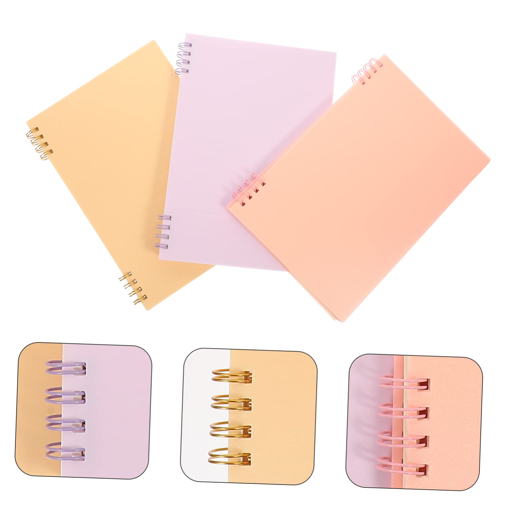 3pezzi Blocco Note Portatile in Materiale per Appunti Blocco Note Compatto e Comodo da Usare per Uso Quotidiano e Ufficio Quaderno Spirale Preferito dagli Studenti