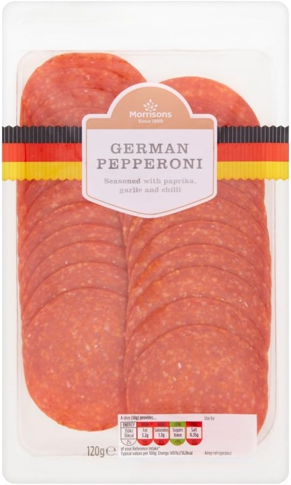 Morrisons German Pepperoni, 120g Amazon.co.uk Grocery
