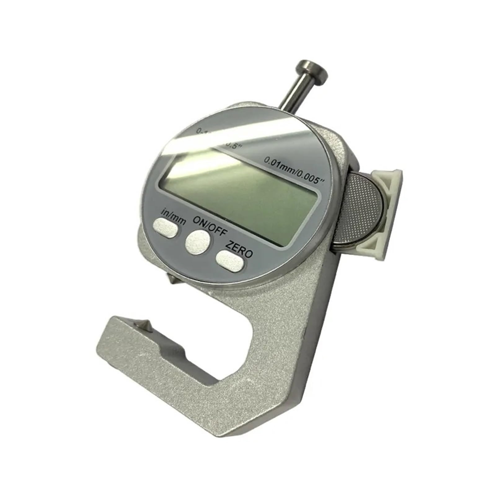 Cyfrowy Miernik Grubości Narzędzia Pomiarowe Elektroniczny Zmierz Grubość Tkaniny Papierowej Cienki Metalowy Mikrometr 0.01mm(0-20 mm pointed)