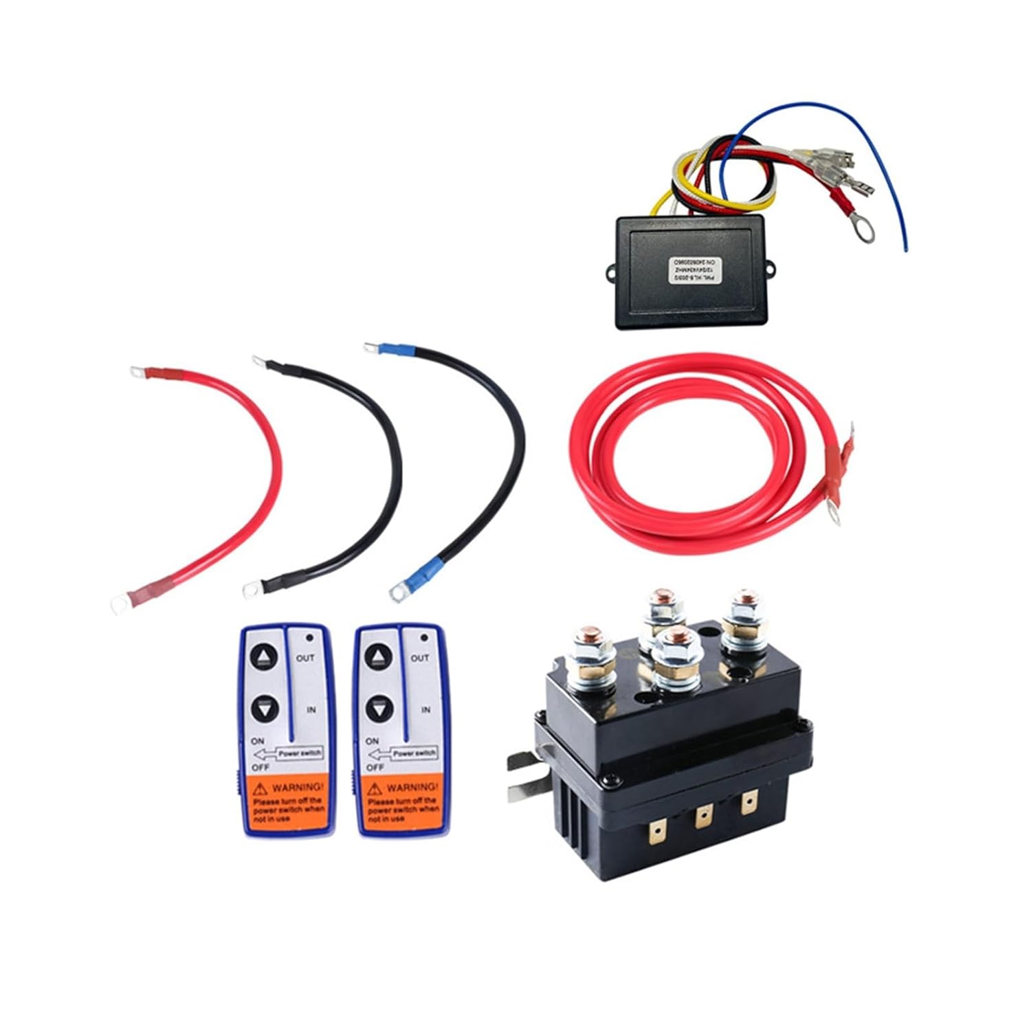 New 500A12V Off-Road Vehicle Electric Winch Relay Long and Short Line Remote Control Kit