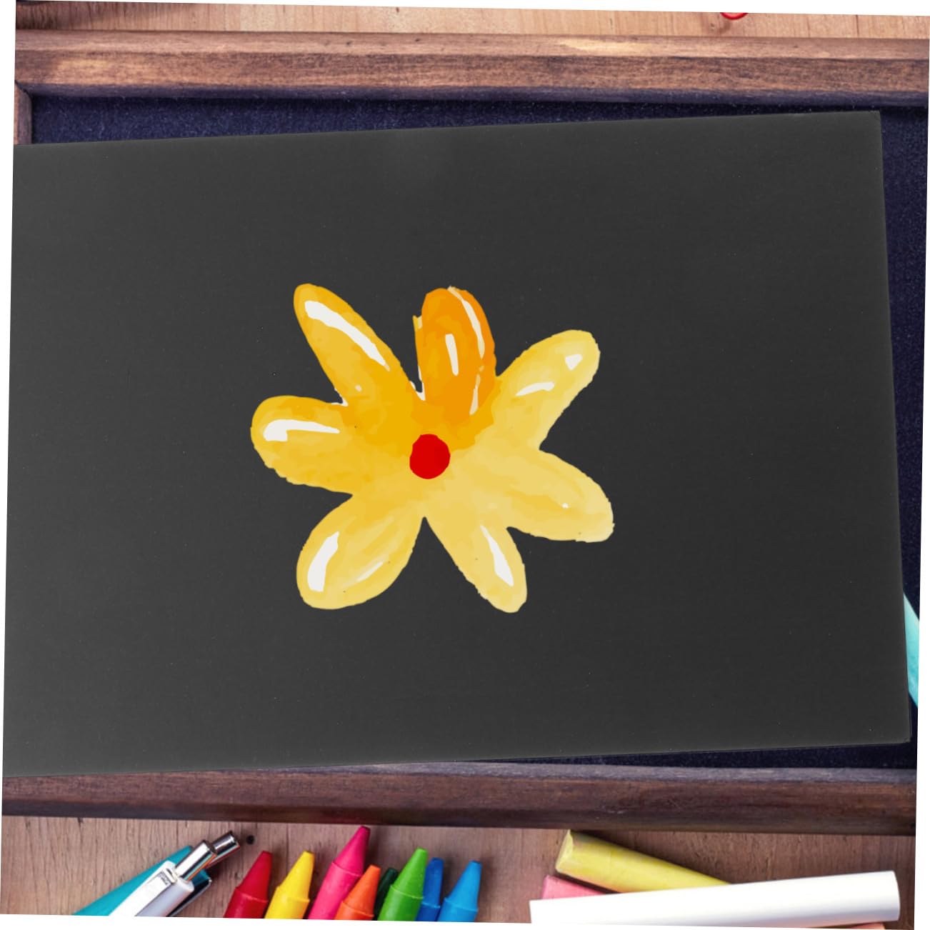 Karton für Kinder A4 50 Blatt Schwarzes Papier zum Zeichnen