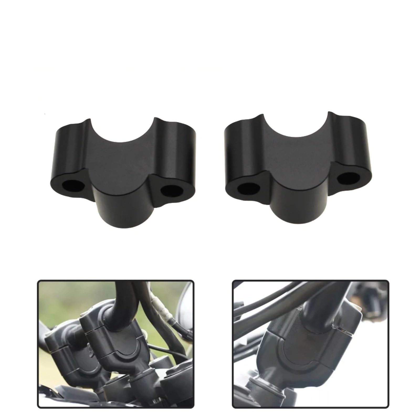 Alzas Manillar para Royal para Enfield para Himalayan 450 2024 - Elevadores Manillar retráctiles Adaptador extensión Abrazadera Manillar Abrazadera Manillar Motocicleta