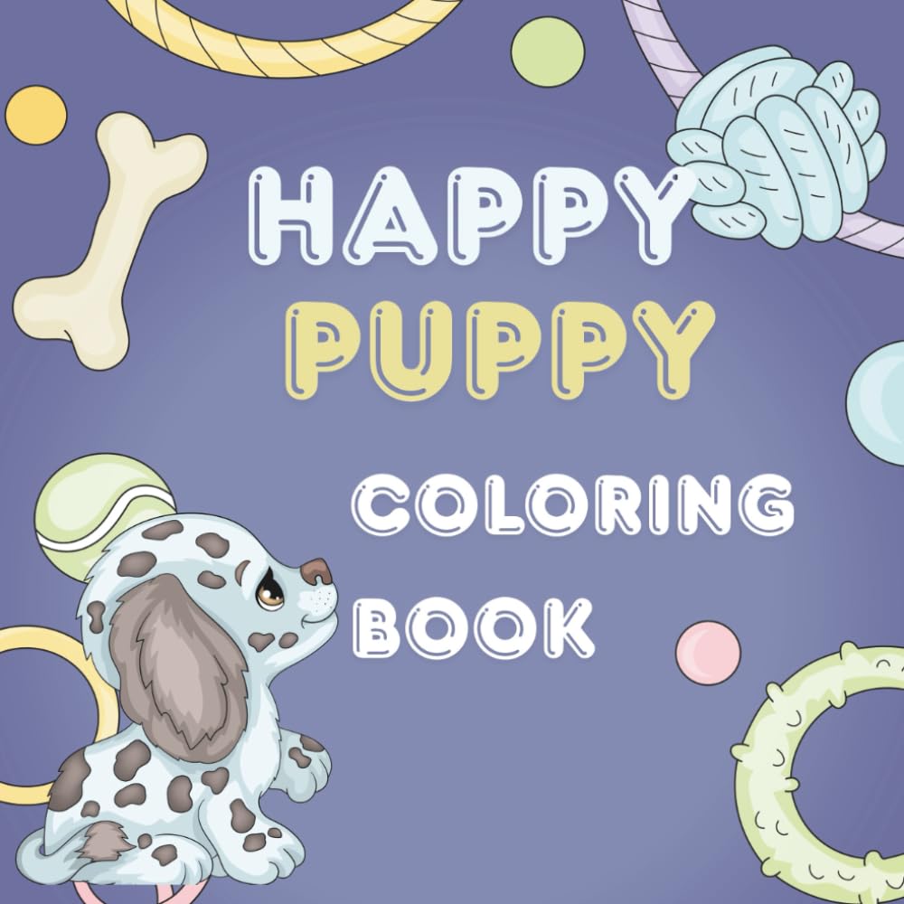 Happy Puppy: Coloring Book