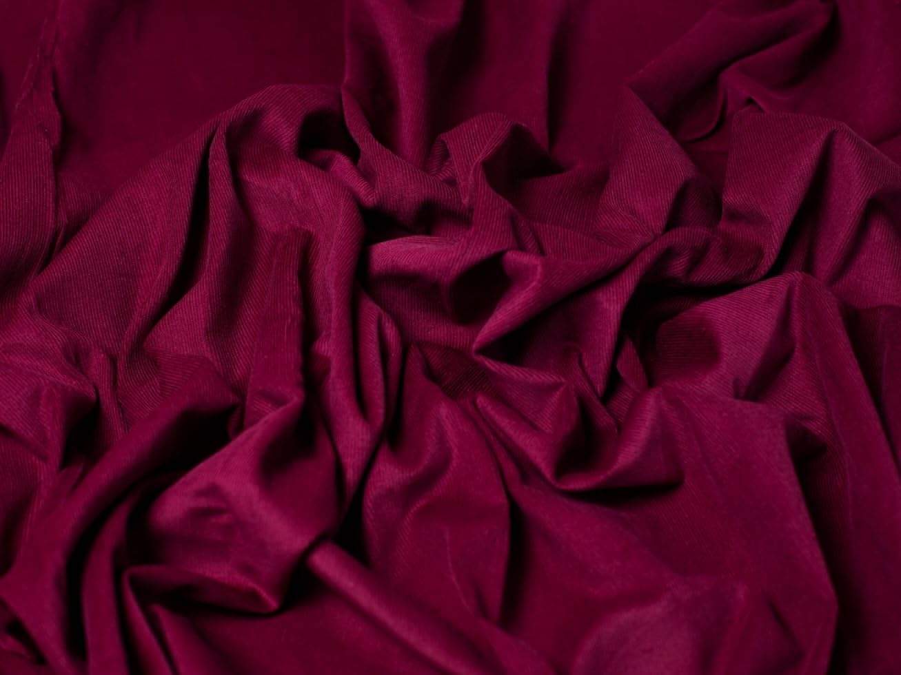 Minerva Wine 21 Wale Needlecord Fabric - Per Metre