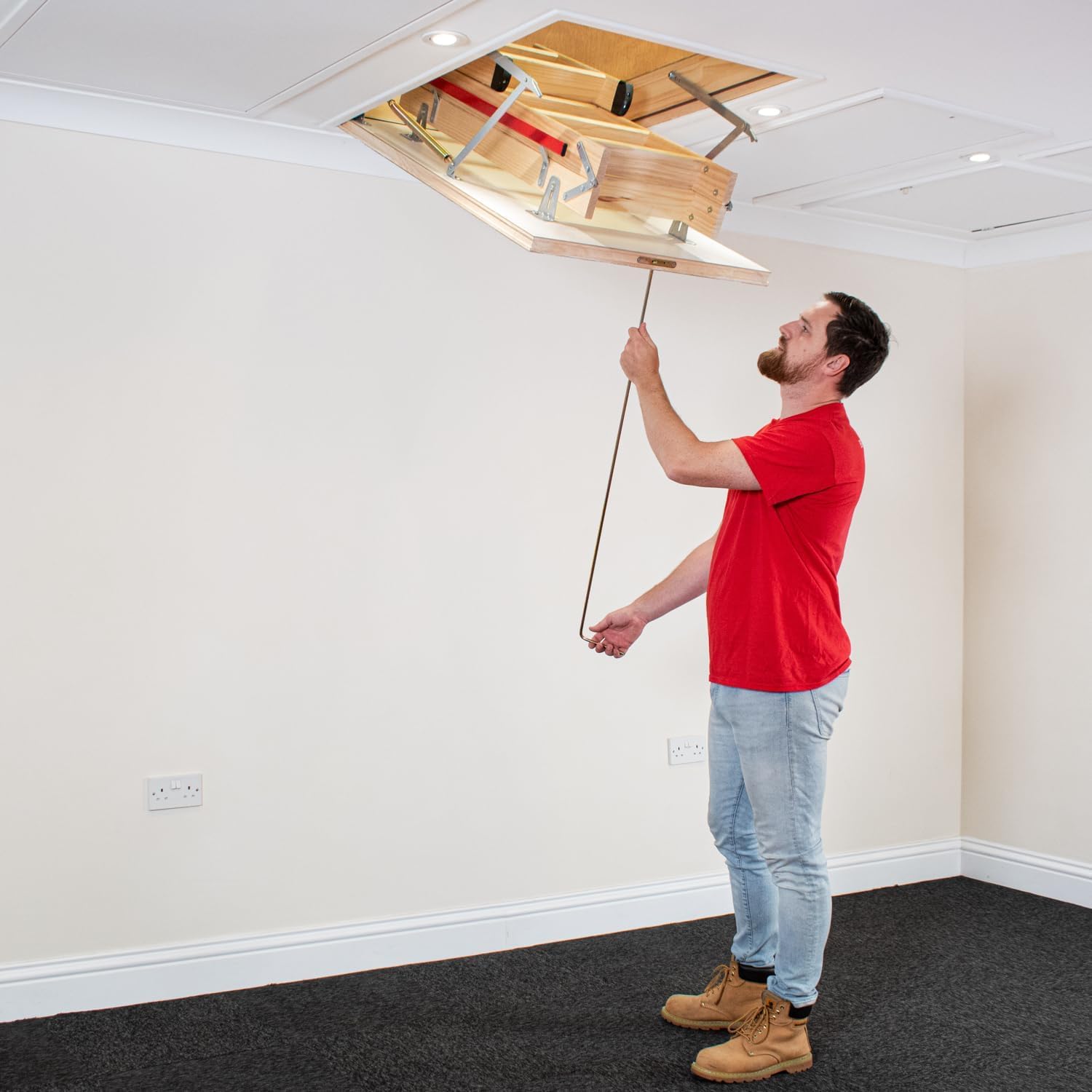 Dachbodenleiter von BPS Access Solutions, mit beidseitigem Handlauf (1100 x 545mm)