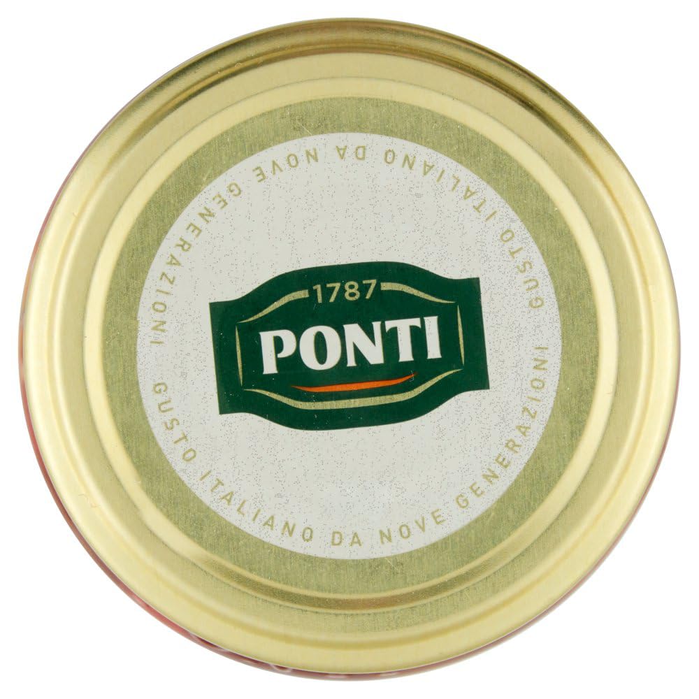 6x Ponti Peperoni Grigliati Zero Olio,Ohne Öl,Gegrillte Paprika,Fettfrei,Glas 290g + Italian Gourmet Polpa di Pomodoro 400g Dose