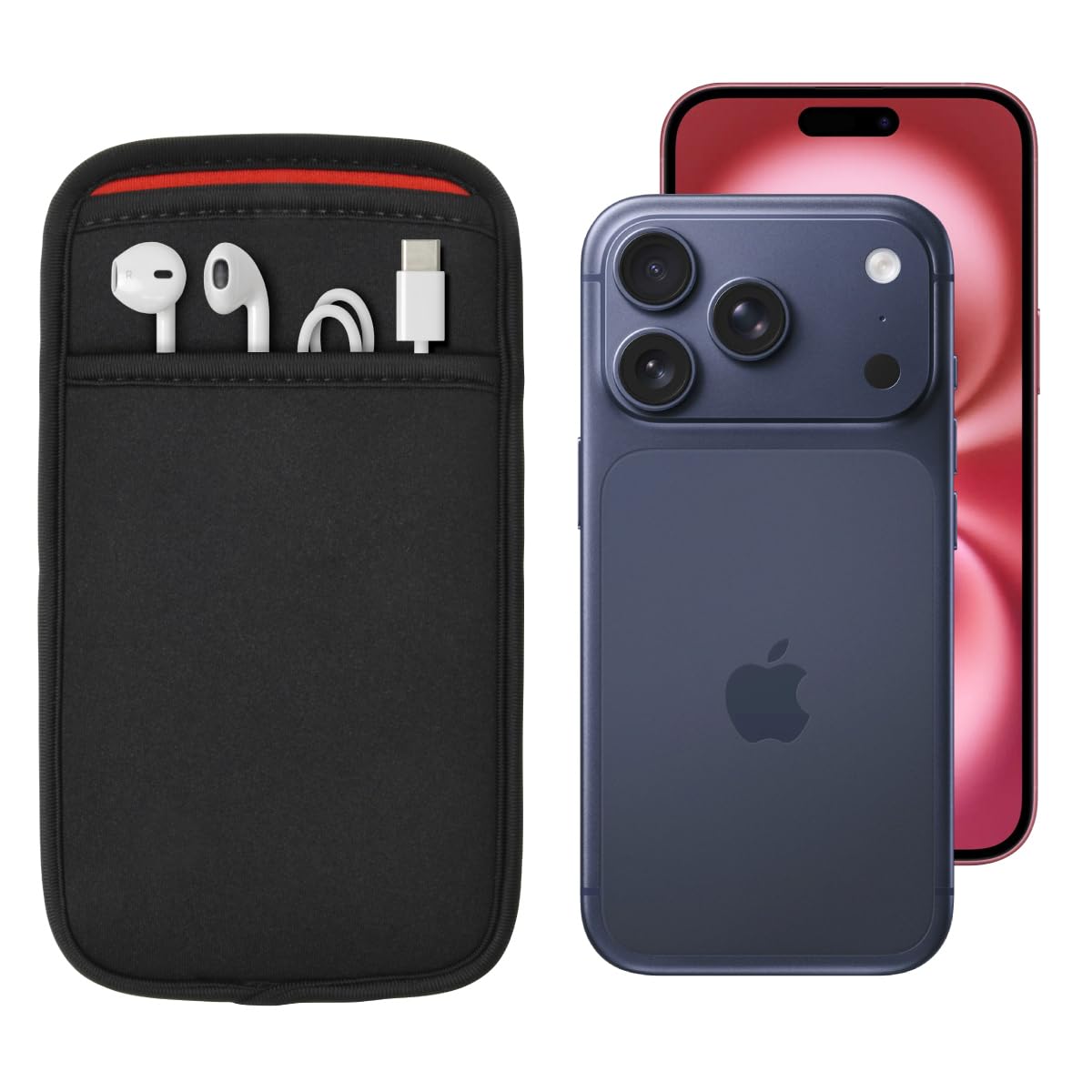 iPhone 16Pro 本体 256GB ほぼ未使用ケース3種付き Amazon.co.jp: (ポケット付 スリーブケース) iPhone 17 Pro MAX・Air