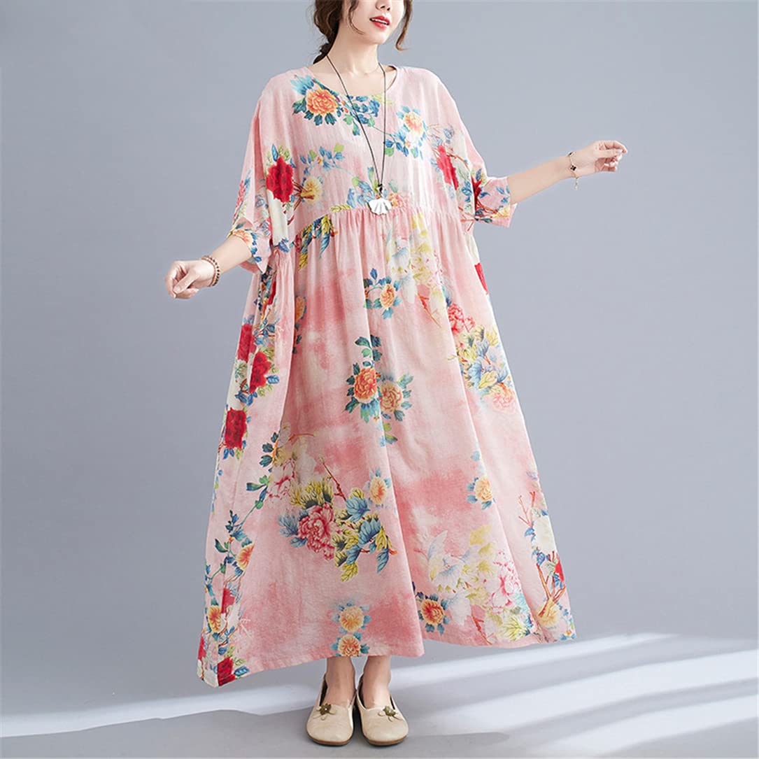 Amazon.com: Oversized Flower Floral Dress Summer Beach Women Loose Casual Korean Cotton Long Dress Khaki Dress One Size 164 : Clothing, Shoes & Jewelry Amazon.com: Oversized Flower Floral Dress Summer Beach Women Loose Casual Korean Cotton Long Dress Khaki Dress One Size 164 : Clothing, Shoes & Jewelry