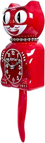 Miniatura 3 de Kit Cat Klock Retro Rojo Señora