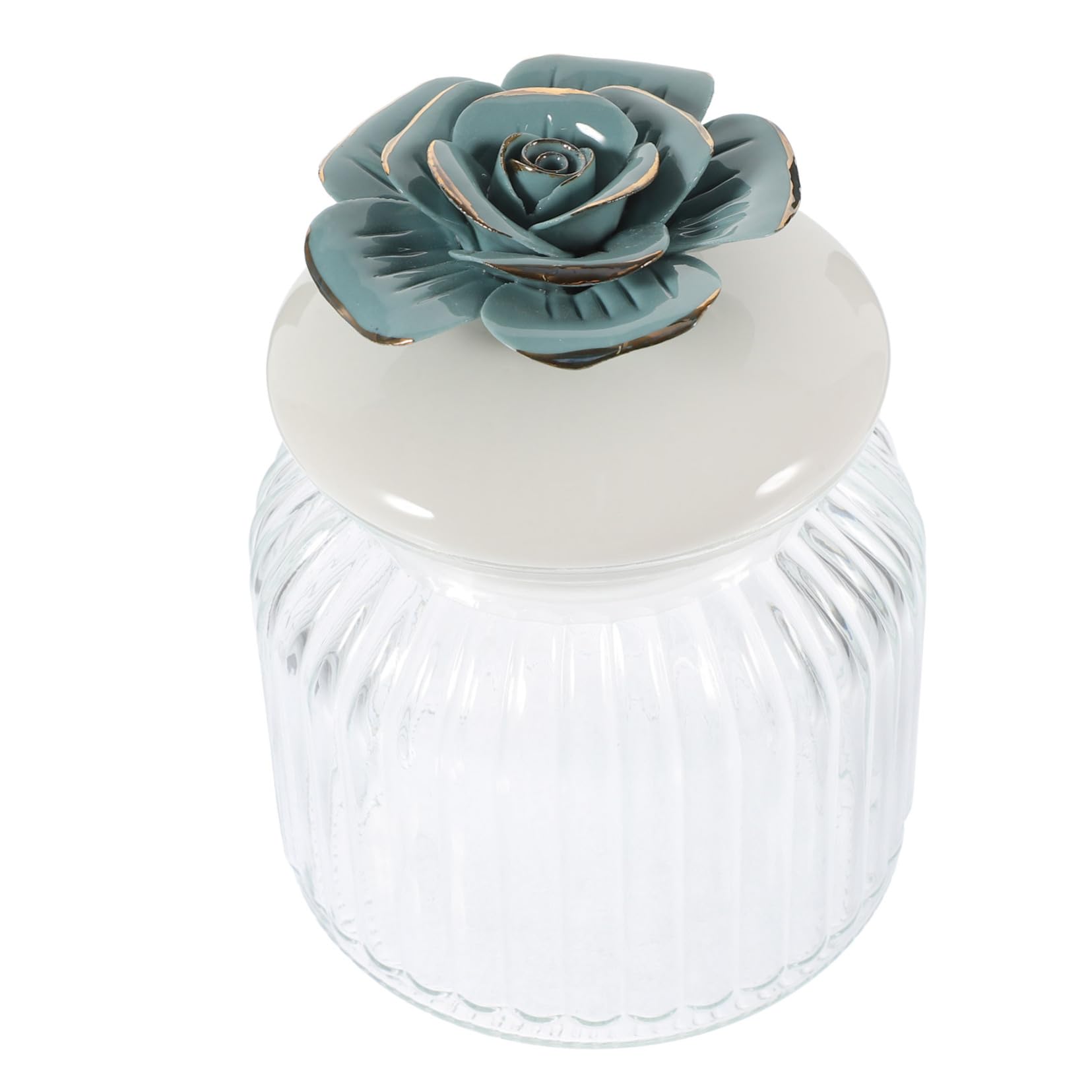 XYIANG Sealed Jar Airtight Glass Jars Candy Container Jar Coffee Bean Container Sugar Storage Jars Glass Cookie Canisters Cereal Jar Sealed Tea Canister Sugar Bowl Food Ceramics