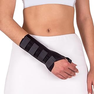 WEHR Manucare PLUS Wrist Brace for Wrist Support â€“ Wrist Splint Hand Brace with Thermoplastic Splint â€“ Hook and Loop Pressure Adjustment â€“ Ideal for Carpal Tunnel, Arthralgia, Traumas of Soft Tissues. (Large, Left)