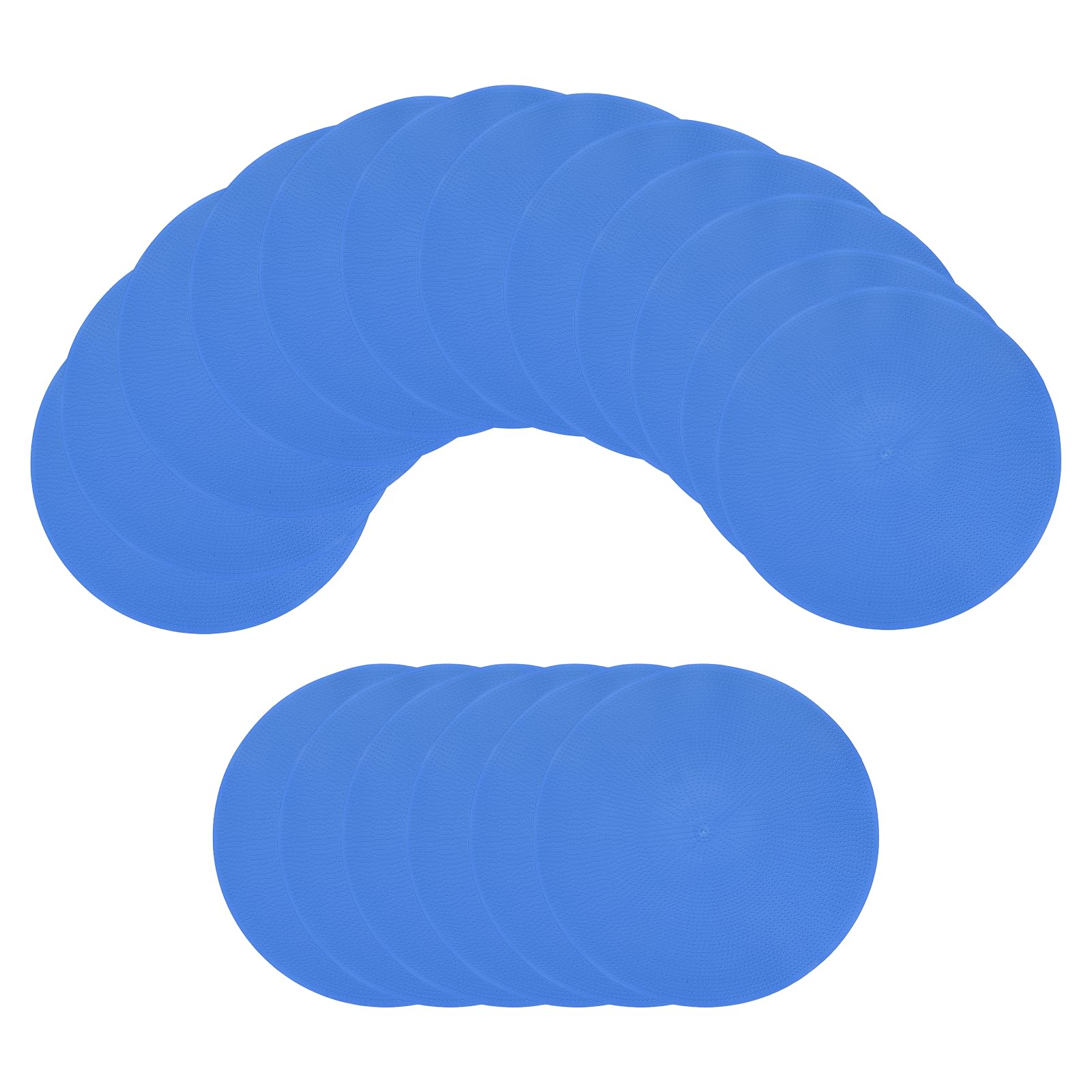 YELARXI Spot Markers for Agility Dot, Non-Slip Poly Spots 9 in & 8 Pcs & Blue