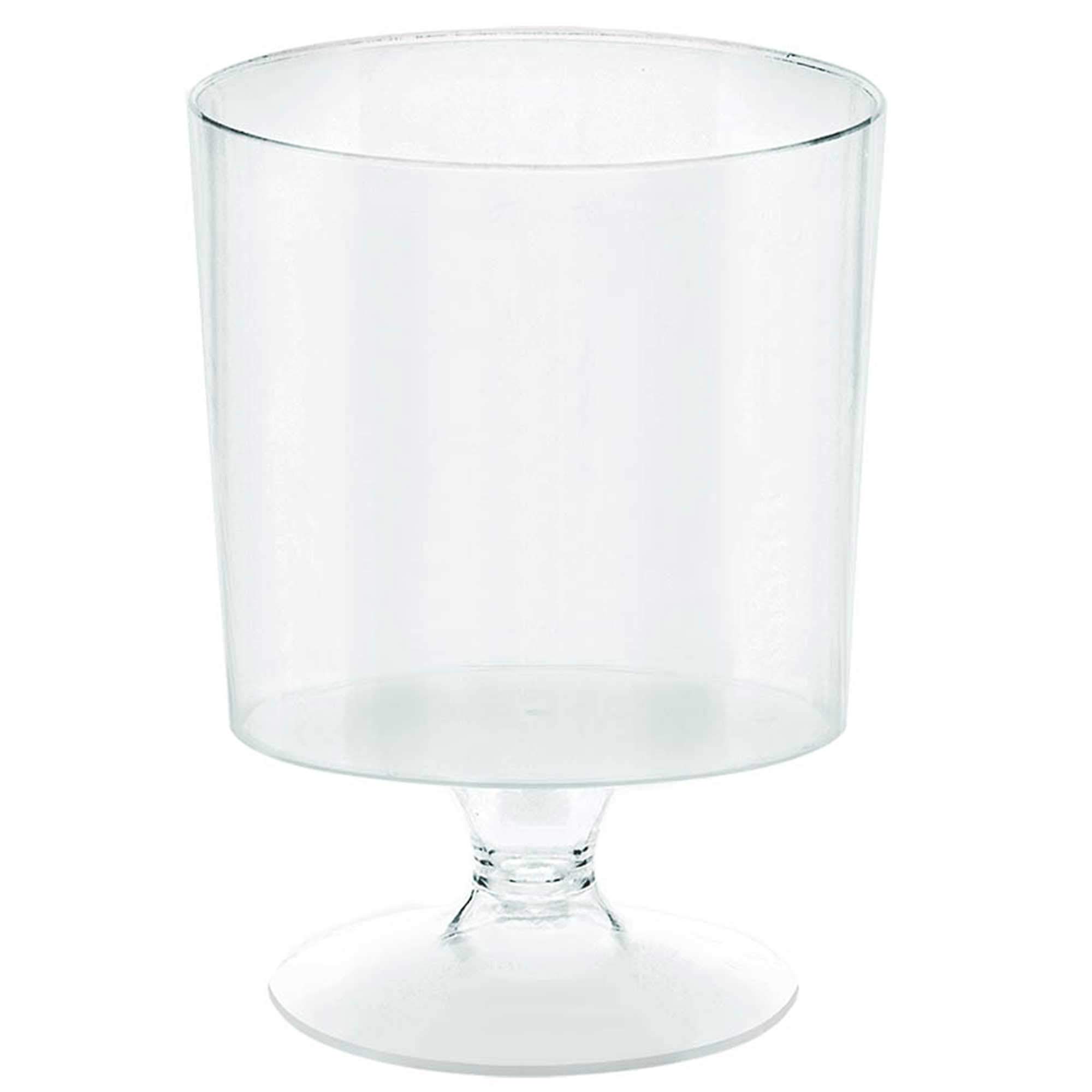 Tasses à pied Amscan transparentes pour trinquer lors de vos fêtes