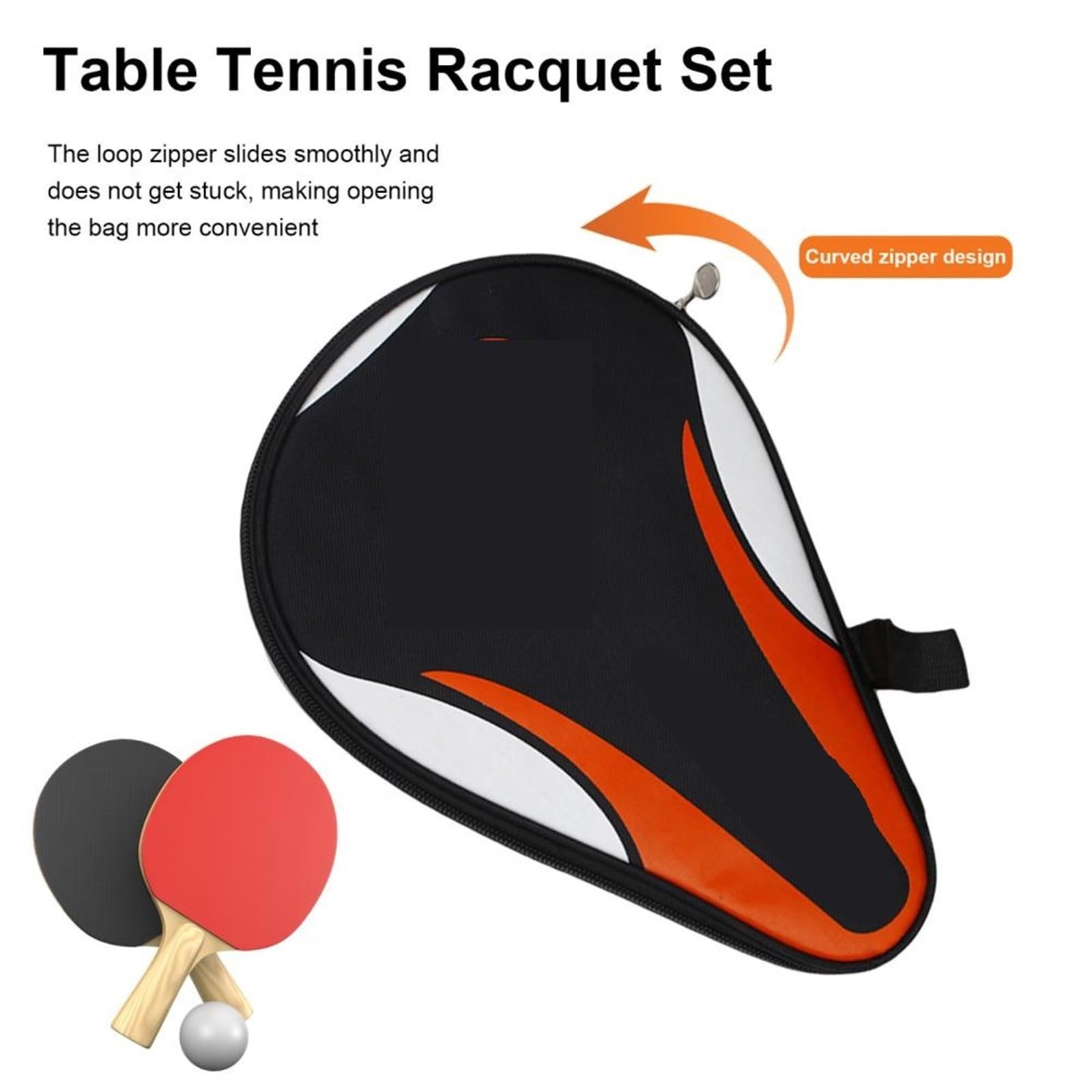 Copertura for racchetta Borsa portatile Borsa da ping pong Custodia for racchetta da ping pong in tessuto Oxford Per Ping Pong