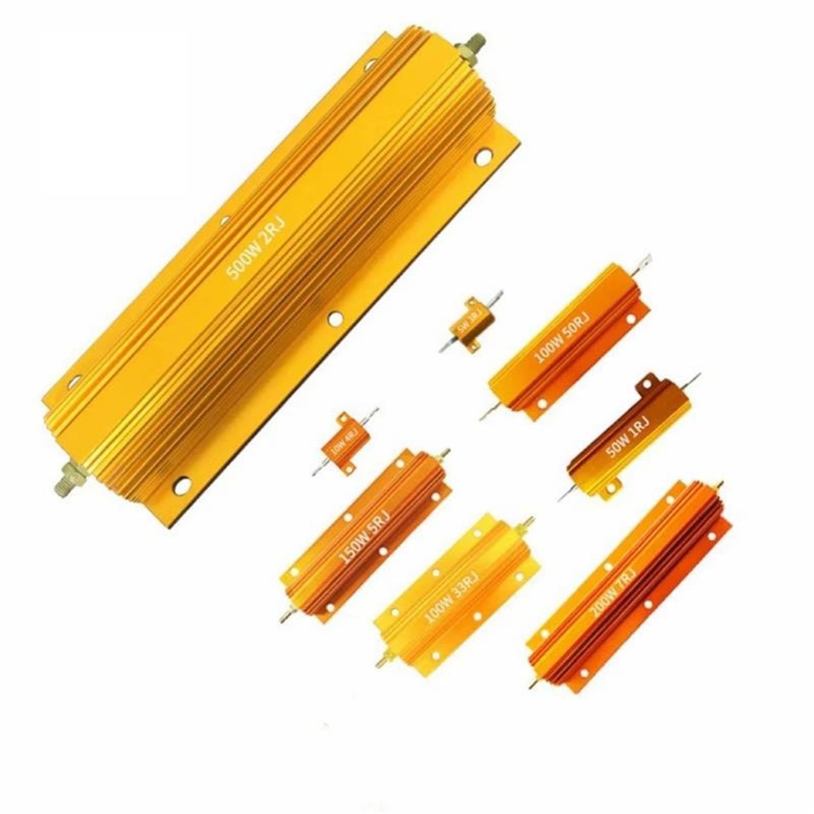 Lot de 50 résistances bobinées en aluminium RX24 50 W