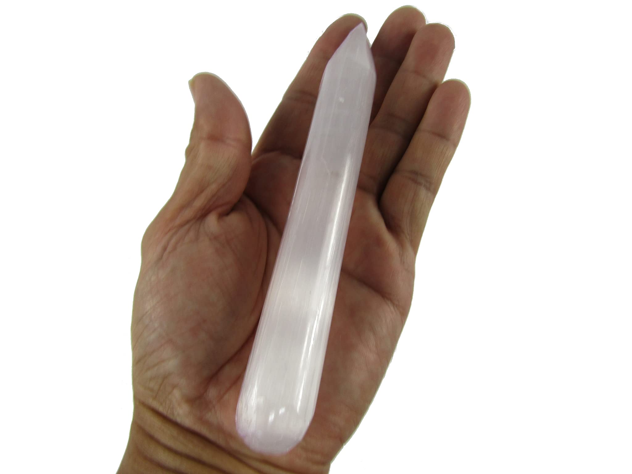 CircuitOffice White Selenite Wand 5-6" Long