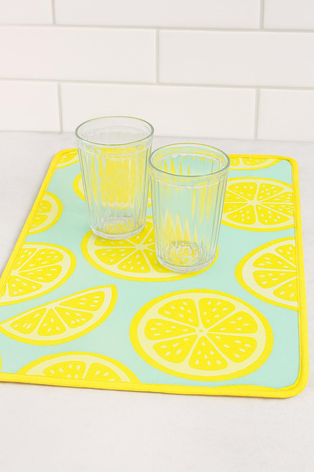 DISH DRYING MAT LEMONS