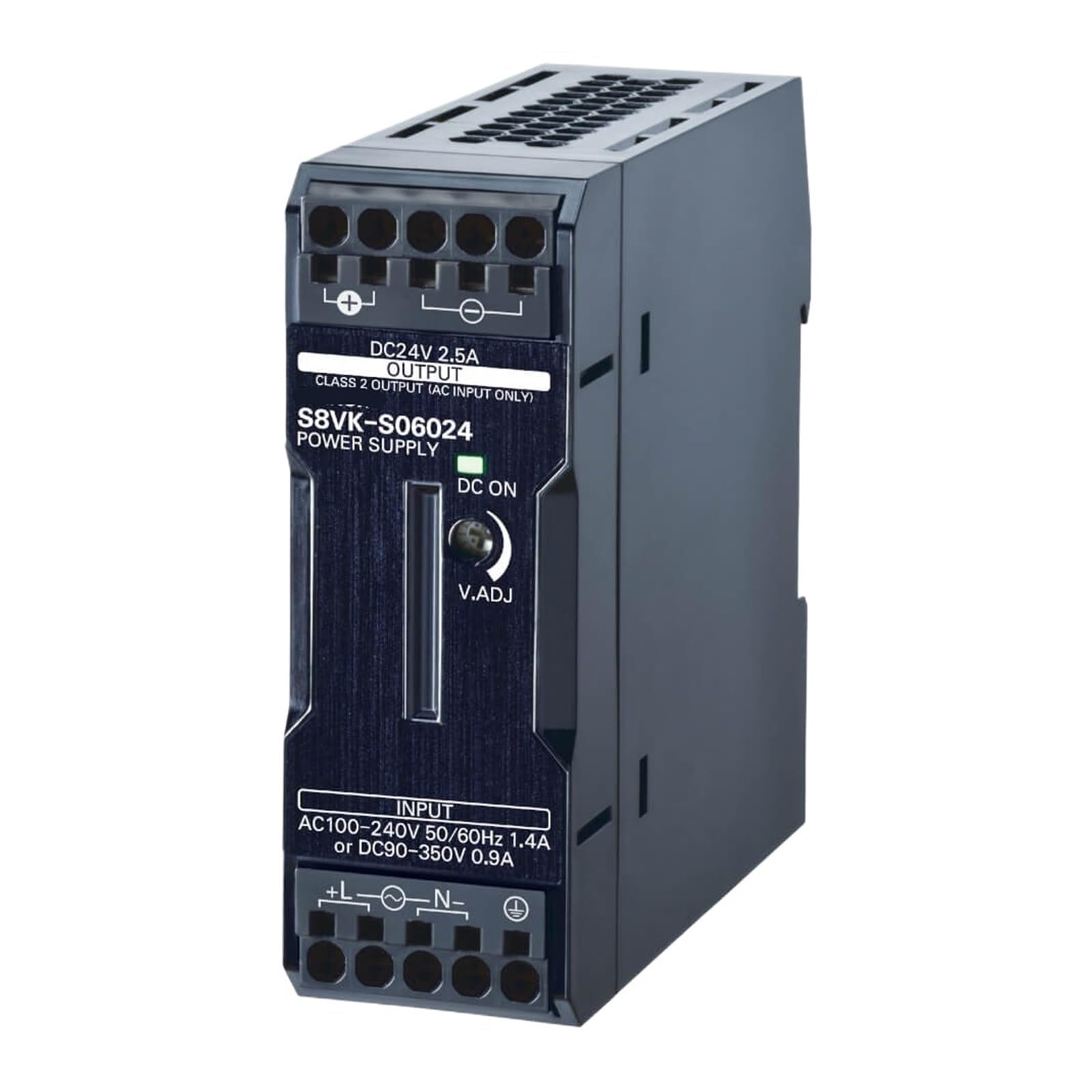 Alimentation S8VK-S06024 boîtier à découpage monophasé rail DIN 24V