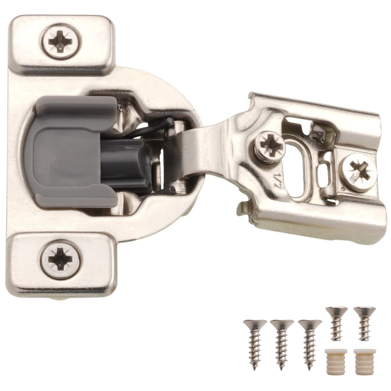 Buy DecoBasics 50 Pack 1/2" Overlay Soft Close Hinges for Kitchen