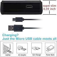 Vista 2 de Kastar Cargador USB delgado LCD para batería Canon LP-E12 LPE12, cargador LC-E12 LC-E12E, Canon EOS 100D, EOS M, EOS M2, EOS M10, EOS M50, EOS M100