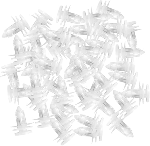 Miniatura 4 de Lantee 50 piezas de nailon blanco para panel de moldura de puerta, clips de retención de repuesto para Jeep 6505539-AA y 5012874-AA