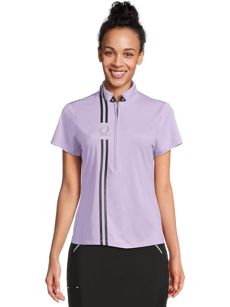 Pink Jamie Sadock Icon Short Sleeve Polo