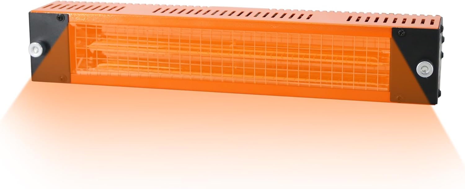 Professional Infrared Paint Dryer 1000w, Handheld Automotive Spot Repair Heater with 0.23m² Fast Curing Area, 110v Short Wave Bodywork Tool for Car Paint Drying & Finishing