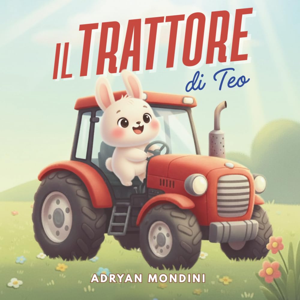 Il trattore di Teo: Libro illustrato per bambini 1-2 anni che amano i trattori, gli animali e i coniglietti
