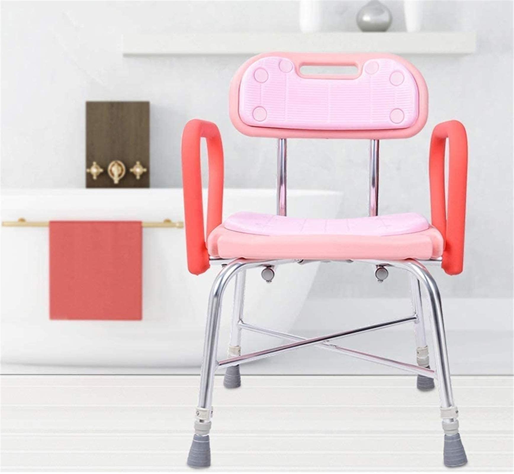 TBLOTYD Bath Stools,Padded Seat Transfer Bench,Bathroom Stools Bath Stool Old Man Bathroom Small Bench Wash Stool Low Stool Shower Stool Anti-Slip Footstool Bath Chair Pregnant W