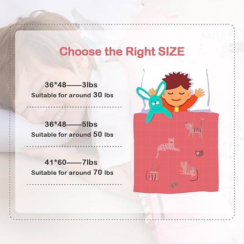 Vista 96 de Sivio - Manta infantil con peso para un mejor sueño Unicornio rosa