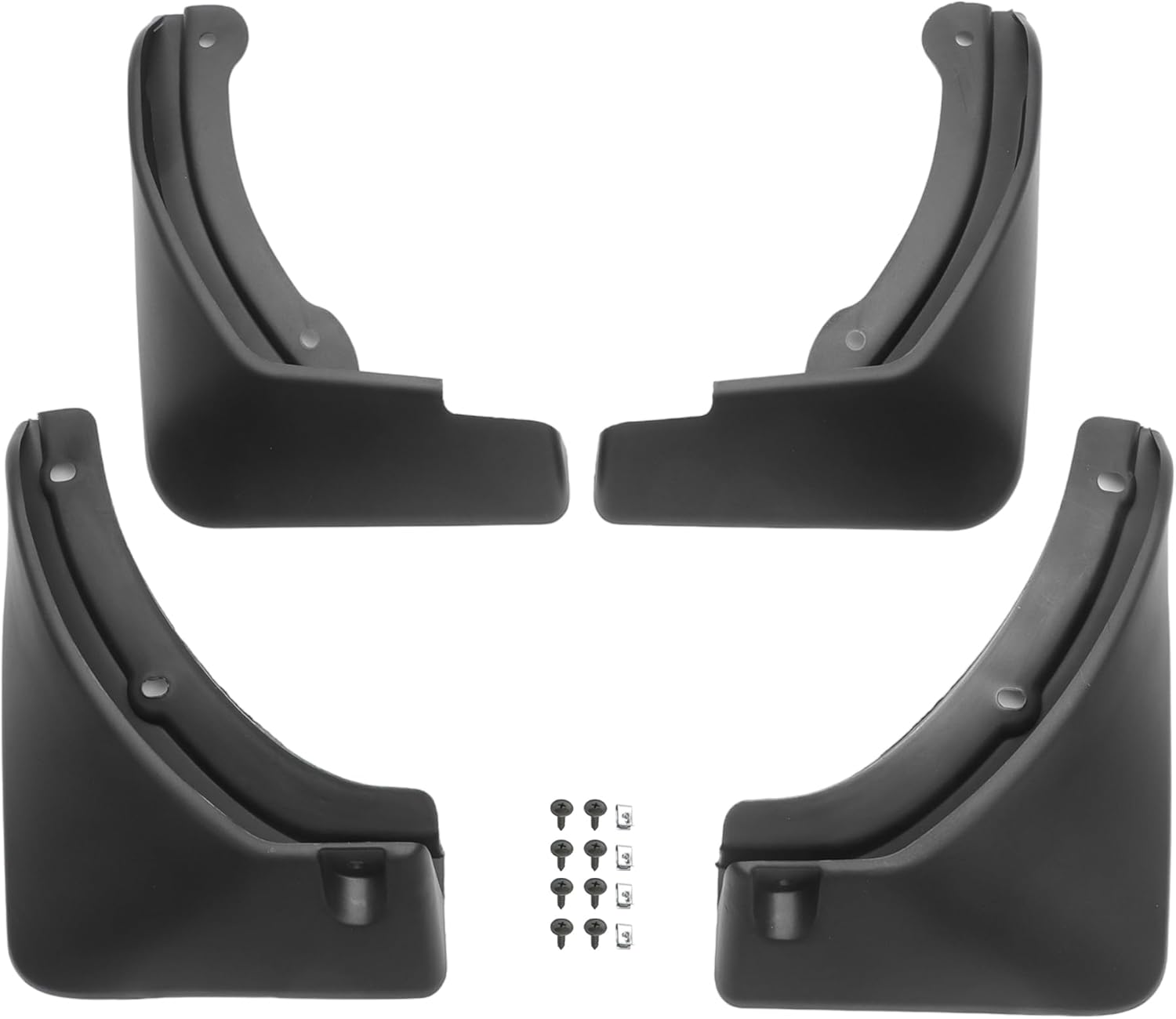 Mud Flap Splash Guard with Mount Accessories Front & Rear Side Mud Guard for Kia Seltos Sport 2020-2023 (Set of 4), 29x24x12.5cm, Black