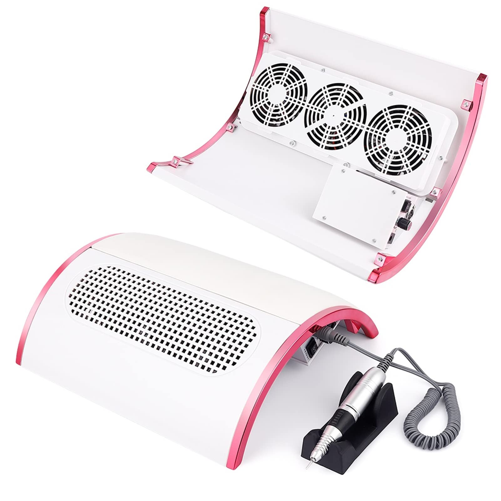 Aspirapolvere per unghie professionale, aspiratore per polvere per unghie, 30000PRM, trapano elettrico per manicure e pedicure, smerigliatrice portatile, macchina per nail art in acrilico con 2 sacc