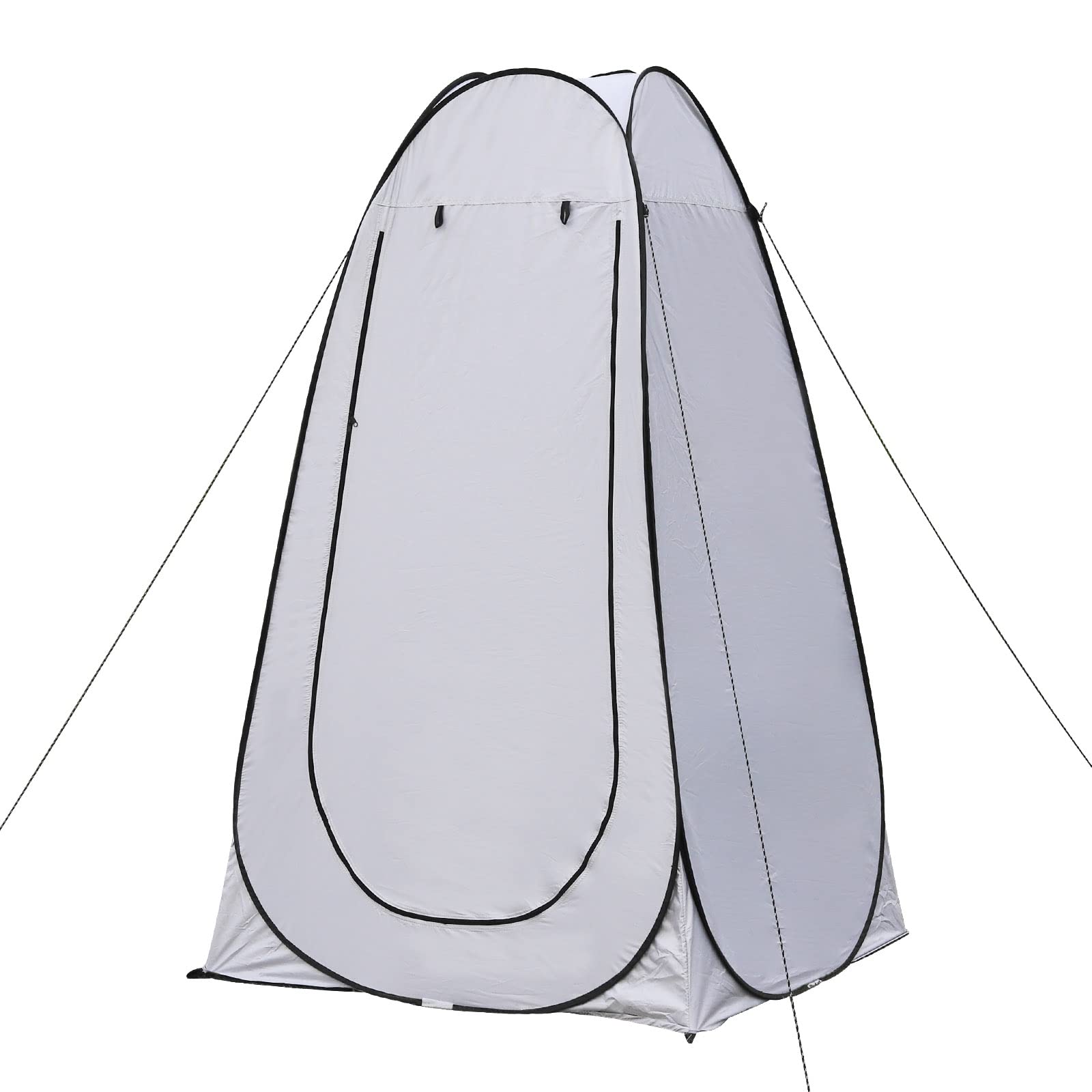 TUKAILAI Camping Toilettenzelt Duschzelt Pop Up Umkleidezelt Privatsphäre Toilette Umkleidekabine Lagerzelt Mobile Outdoor WC Zelt für Camping & Beach, mit Tragetasche 120 x 120 x 190 cm grau