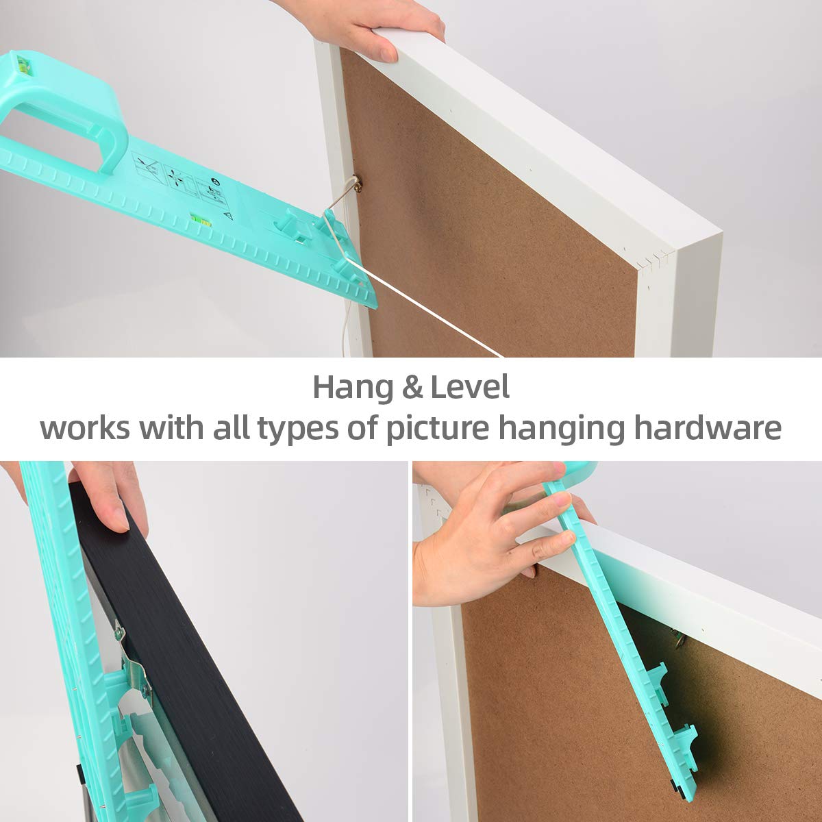 Picture Hanging Tool Kit, 105 Pieces Heavy Duty Picture Hanger Photo