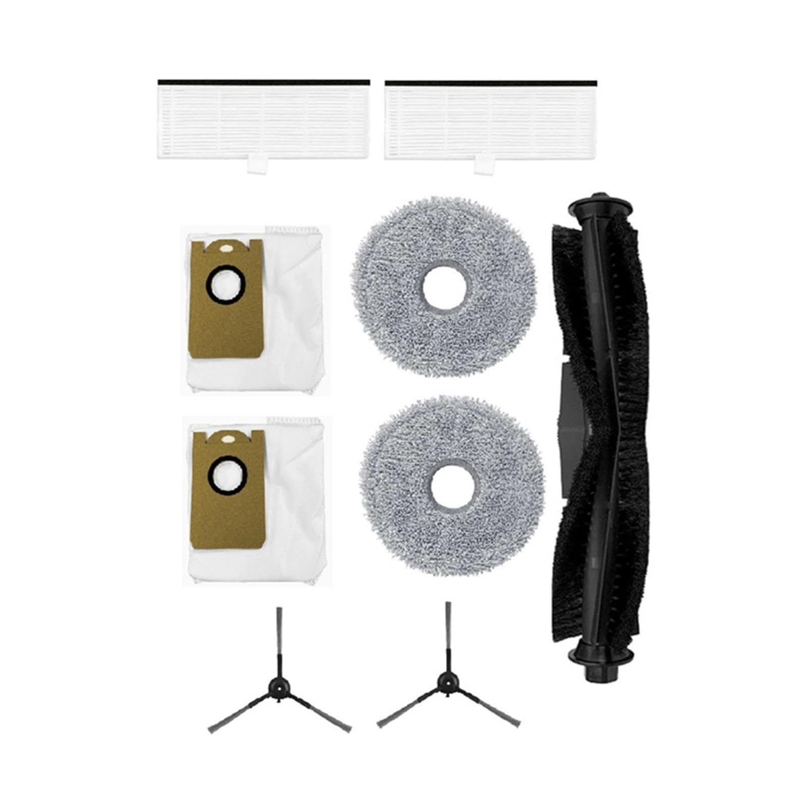 9-piece Set Compatible With M9 Vacuum Cleaner Main Side Brush Mop Cloth Filter Dust Bag