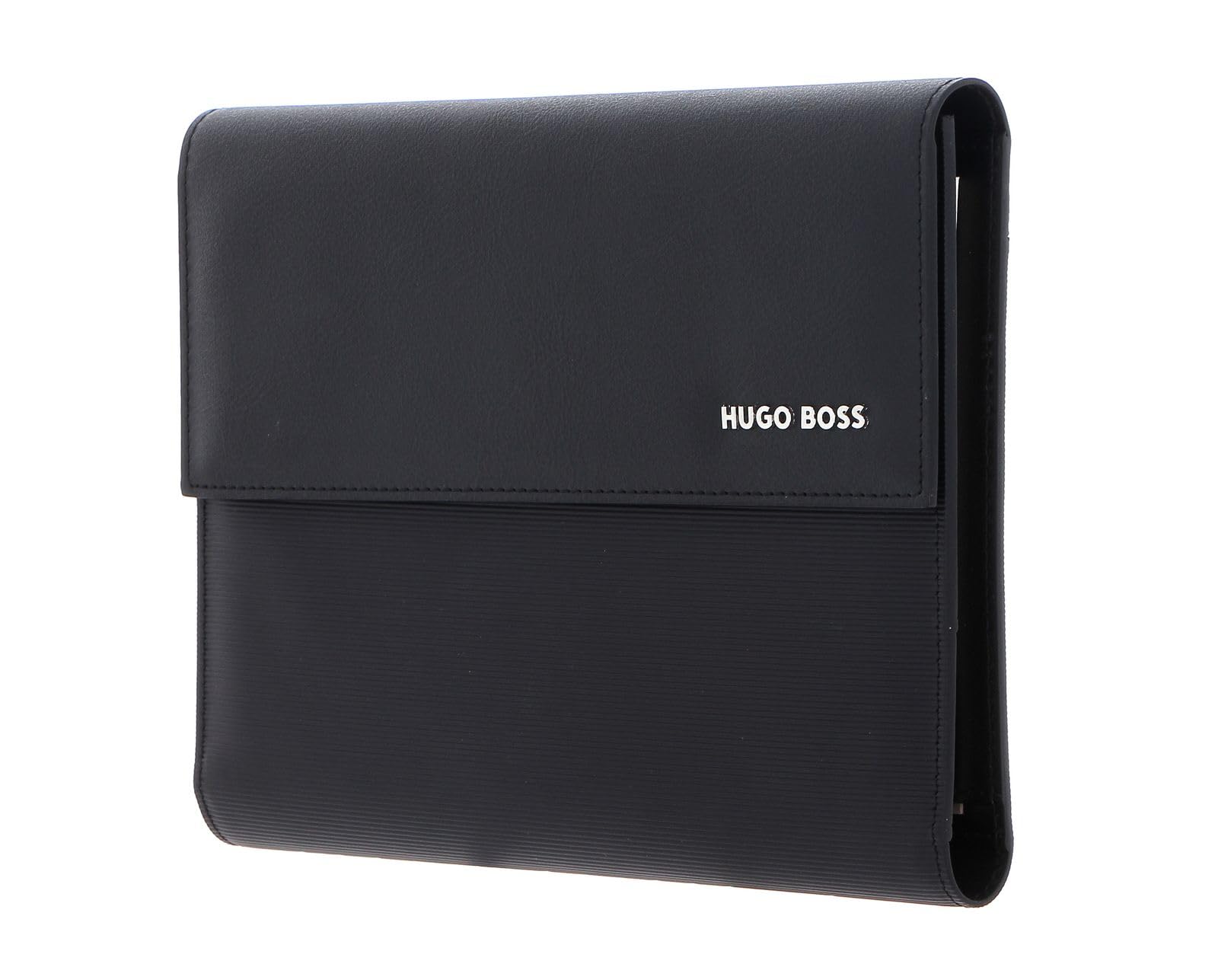 Hugo Boss Set Kugelschreiber & A5 Schreibmappe in der Farbe Schwarz, HPBM254A