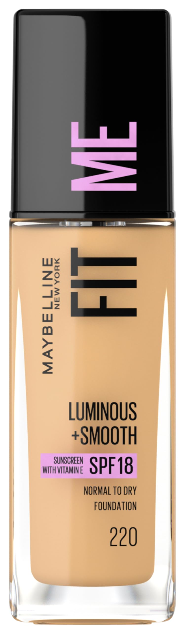 Maybelline New York Foundation verfeinert Poren, 220 Natural Beige, 30 ml