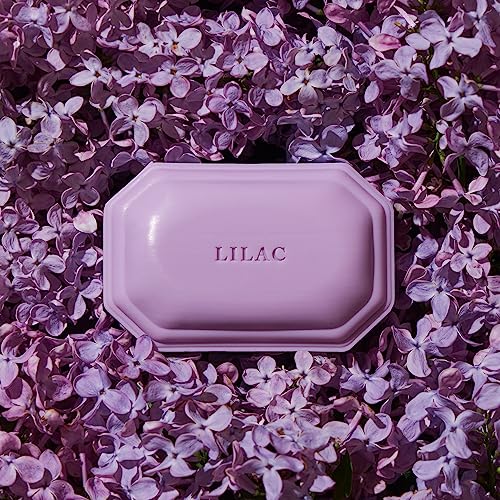 Image of Caswell-Massey Natural Bar Soap for Women, Moisturizing Body Soap Bar for All Skin Types, Made with Essential Oils & Plant-Based Formula for Soft Skin, Lilac, 3.5 oz