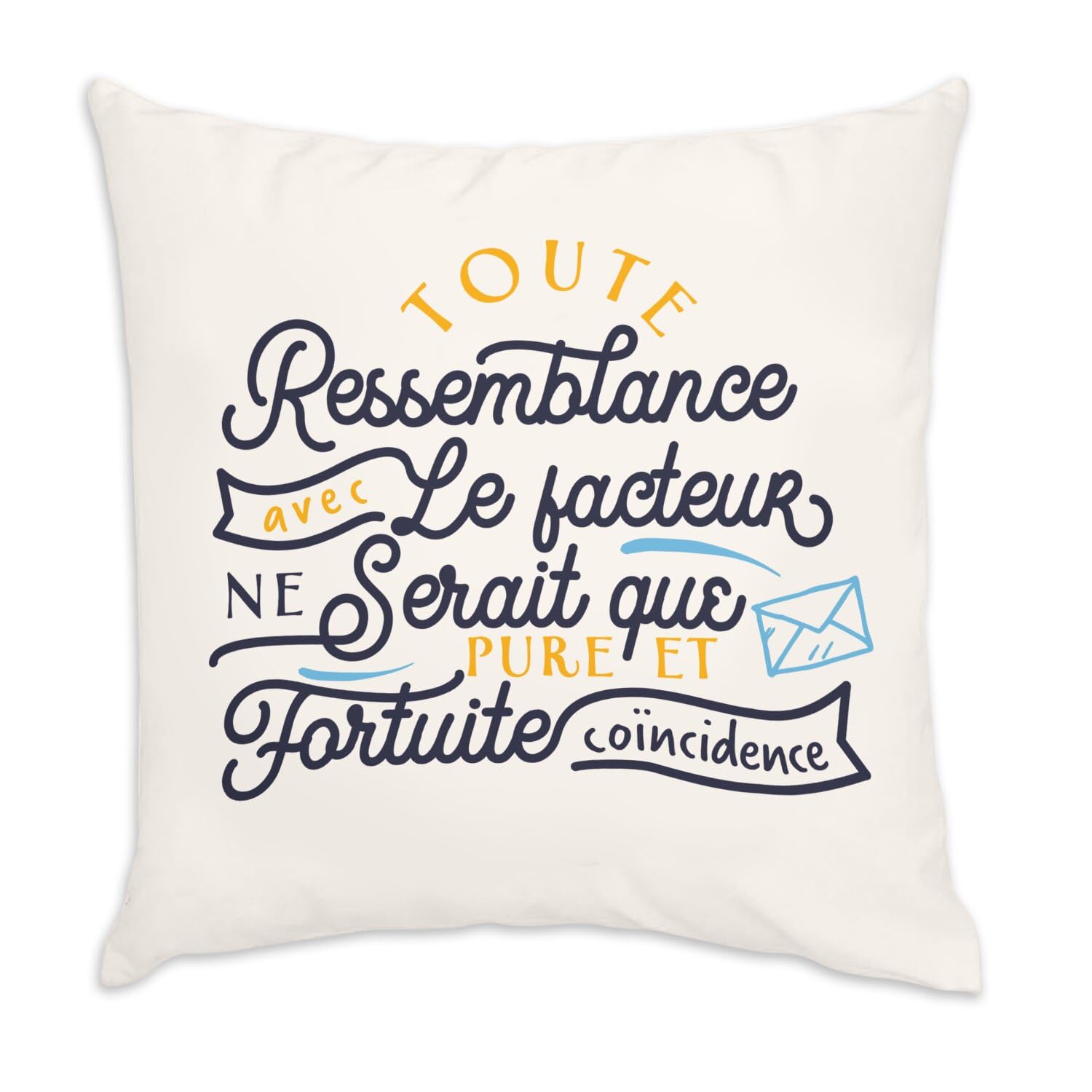 Coussin velours humour bébé pour amuser la famille dans votre salon