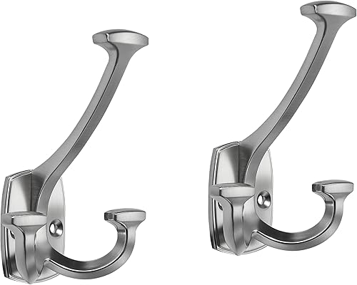 Miniatura 19 de Ganchos de Bronce Frotado al Aceite Grandes Montados en la Pared, Decorativos, de Doble Cara, Sólidos y de Alta Resistencia para Colgar Toallas, Oil