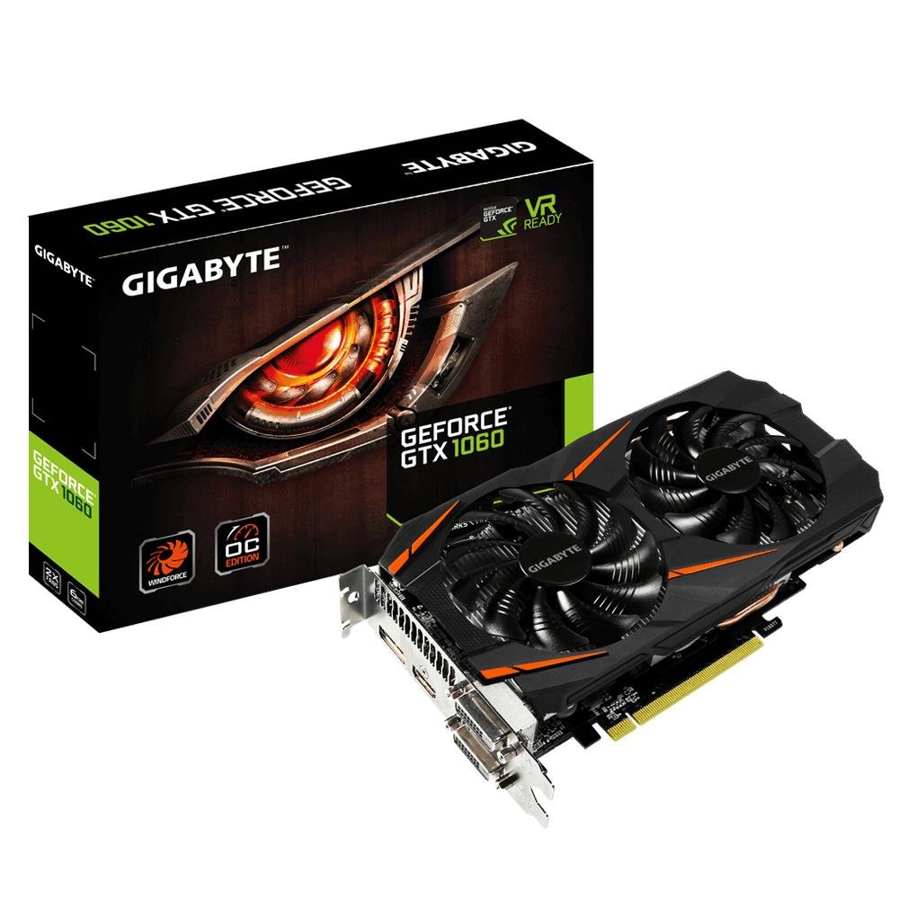 Gigabyte GV-N1060WF2OC-6GD GeForce GTX 1060 Windforce OC 6G NVIDIA