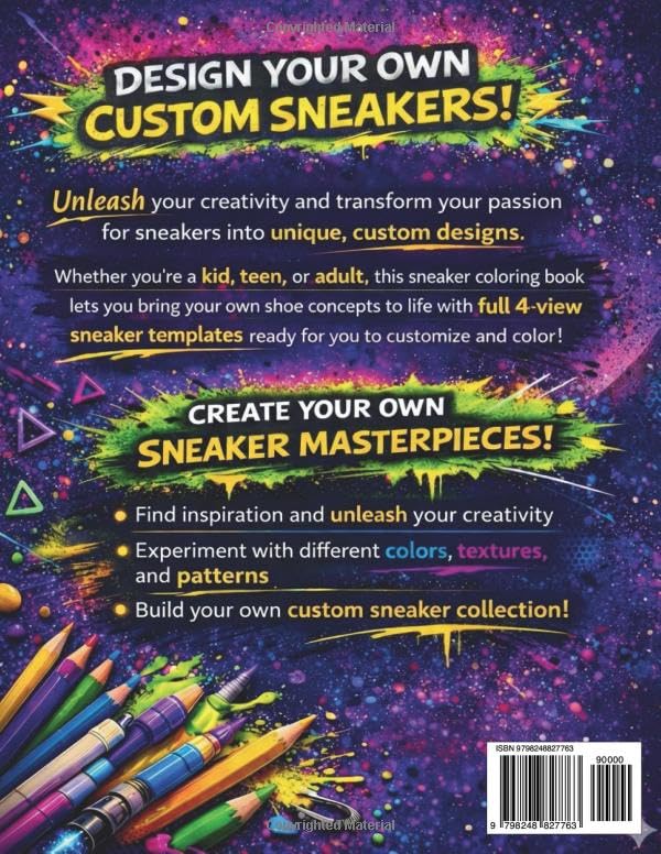 Sneaker Coloring Book: For Sneakerheads to Create Their Own Custom Designs image 3